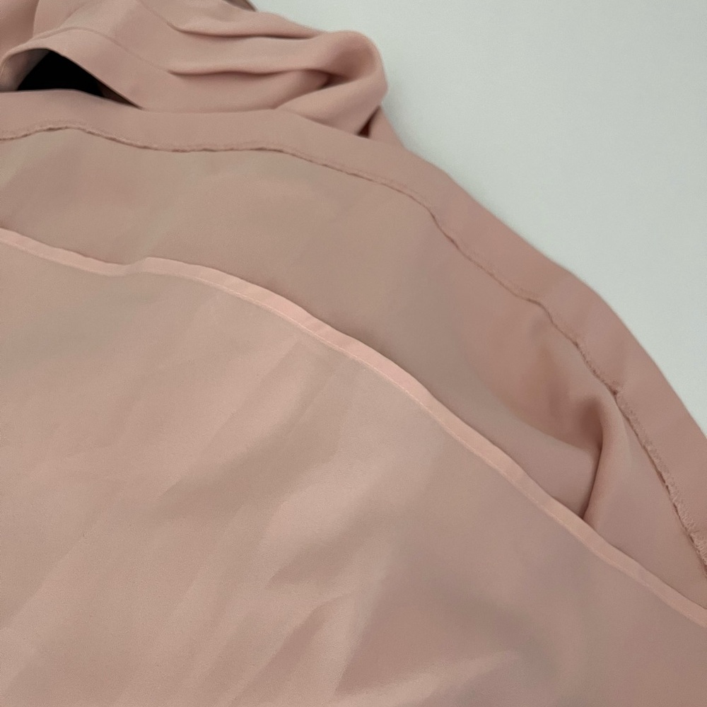 Lauren Ralph Lauren Georgette Pale Pink Halter Dress - Picture 12 of 15